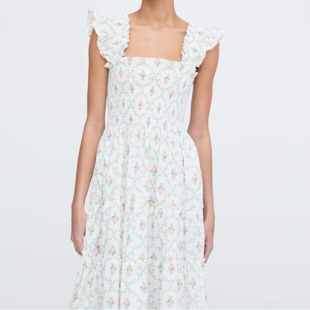 Hill House Ellie Nap Dress in Pastel Trellis
